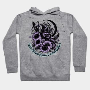 Gothic Boho style Raven Hoodie